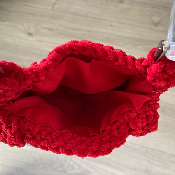 Chic Red Sequin Crochet Mini Bag - Picture 3 of 4